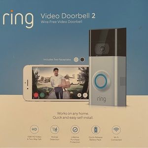 RING Video Doorbell 2 / Wire-Free Video Doorbell; BRAND NEW/box never opened.